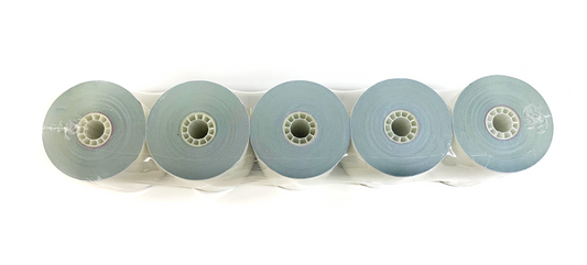 3" x 90' 2-Ply White/Canary Receipt Paper, 5 Rolls