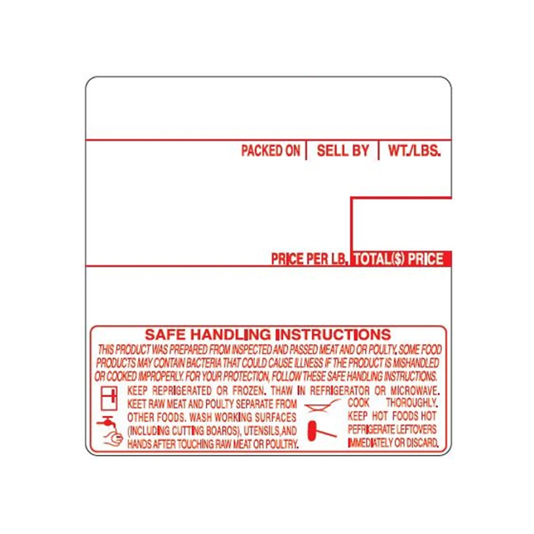 Safe Handling Instruction for Food Stickers