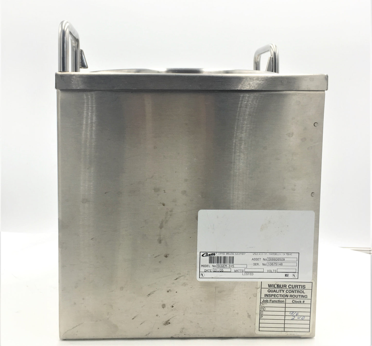Curtis GEM-3-5, 1.5 Gal. Satellite Coffee Server