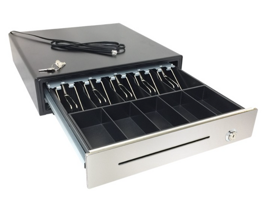 HK Systems D41SBU - POS 16" Heavy Duty Cash Drawer w/ Stainless Steel Front
