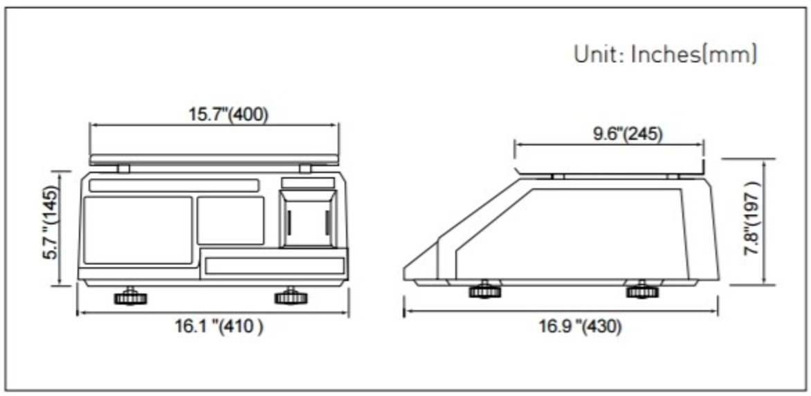 CAS LP-1000N Series Label Printing Scale