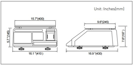 CAS LP-1000N Series Label Printing Scale