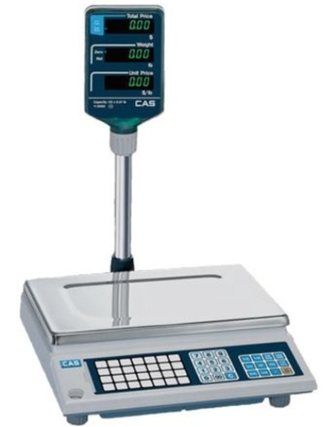 CAS AP-1 Price Computing Scale w/ Pole Display