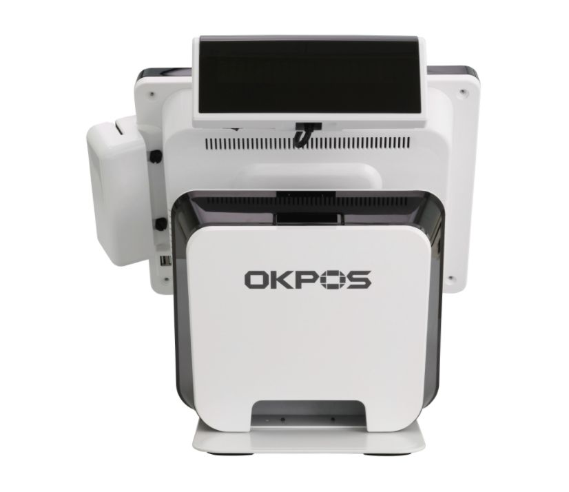 OKPOS KDPV SERIES, OPTIMUS 2 VFD Customer Display, White/Black