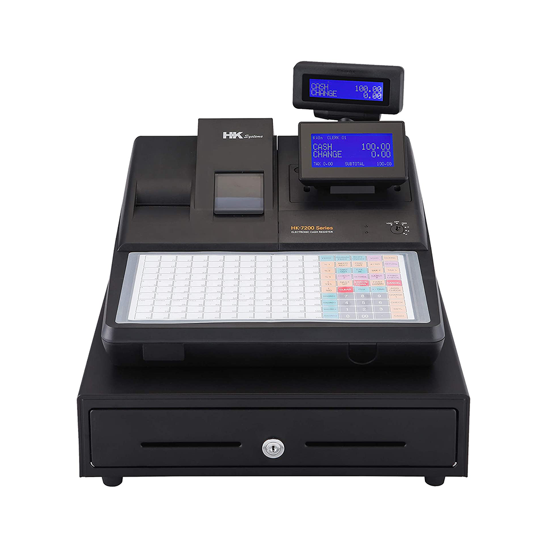 HK SYSTEMS HK-7200 Electronic Cash Register (Flat Keyboard)