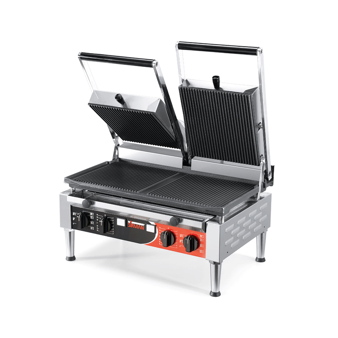Sirman PD Double Panini Grill w/ Grooved Top & Bottom
