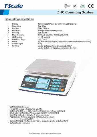 Easy Weigh/T-Scale ZTP Price Computing Scale